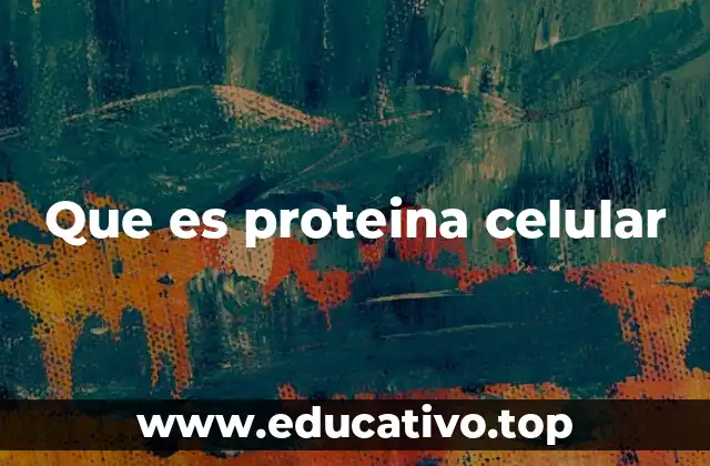 Que es proteina celular