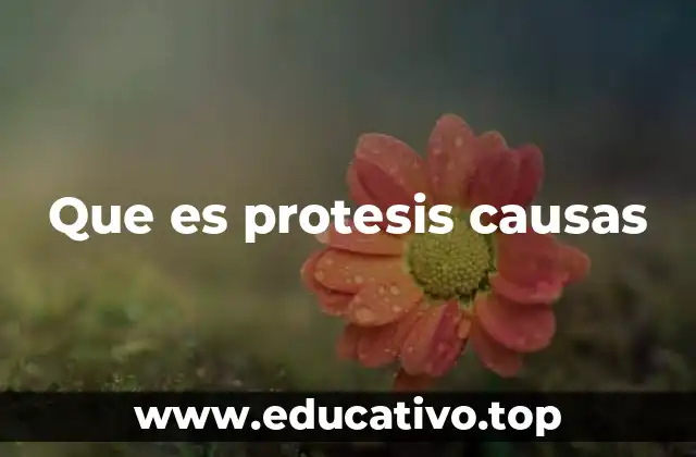 Que es protesis causas