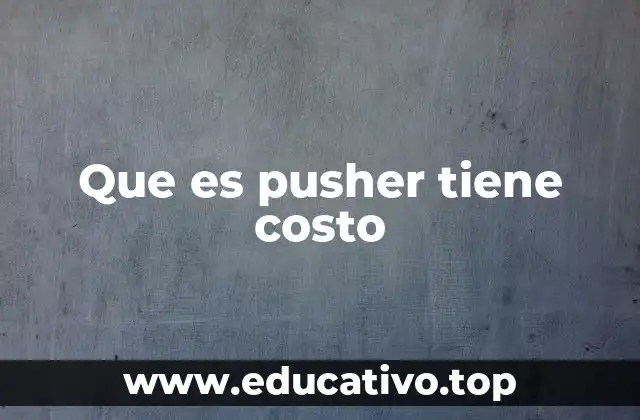 Que es pusher tiene costo