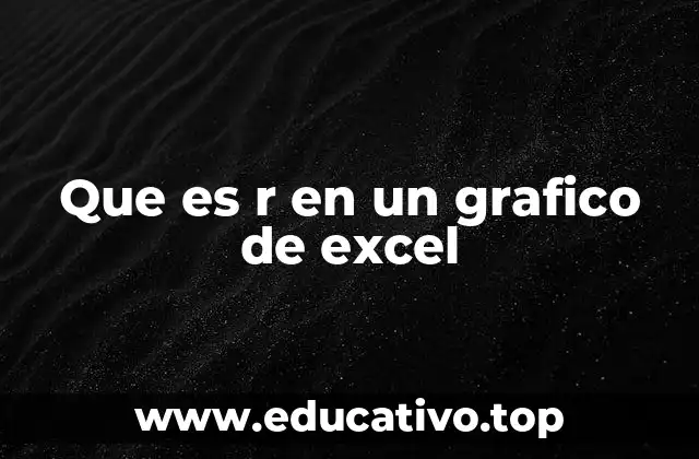 Que es r en un grafico de excel