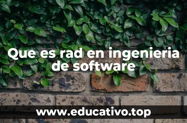 Que es rad en ingenieria de software