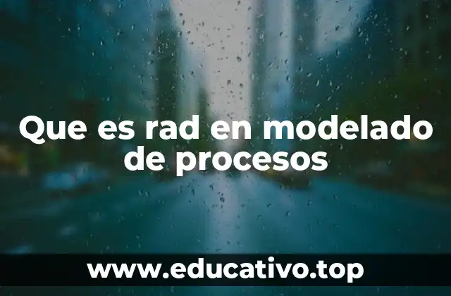 Que es rad en modelado de procesos