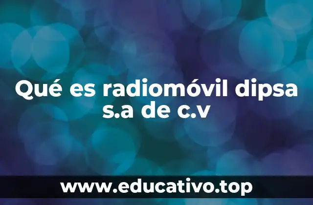 Qué es radiomóvil dipsa s.a de c.v