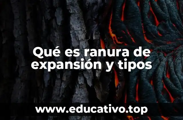 Qué es ranura de expansión y tipos