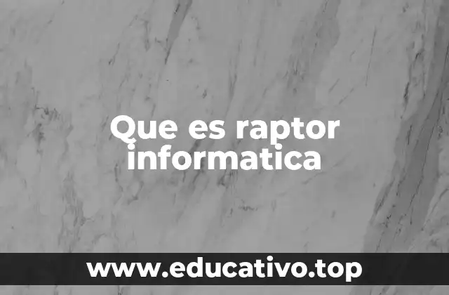 Que es raptor informatica