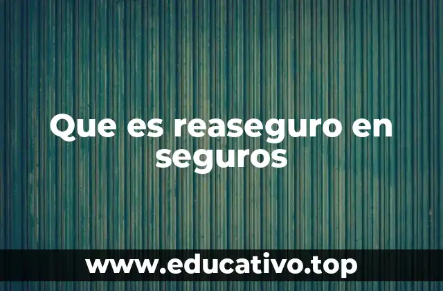 Que es reaseguro en seguros