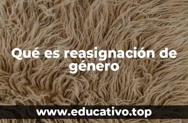 Qué es reasignación de género