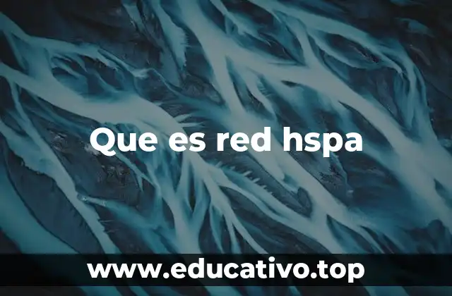 Que es red hspa