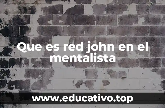 Que es red john en el mentalista