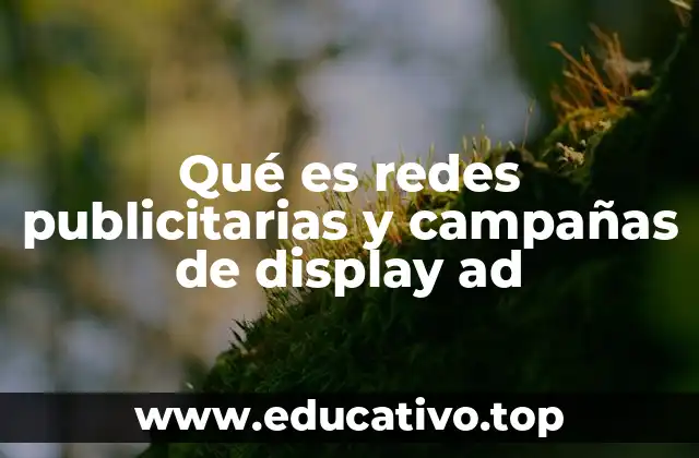 Qué es redes publicitarias y campañas de display ad