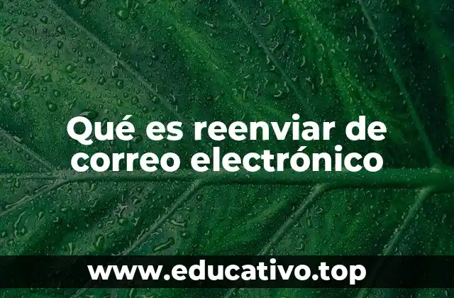 Qué es reenviar de correo electrónico