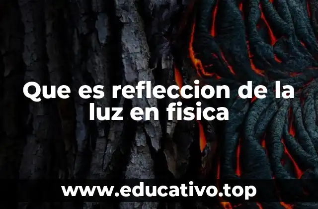 Que es refleccion de la luz en fisica