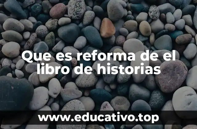 Que es reforma de el libro de historias