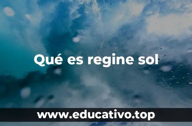 Qué es regine sol