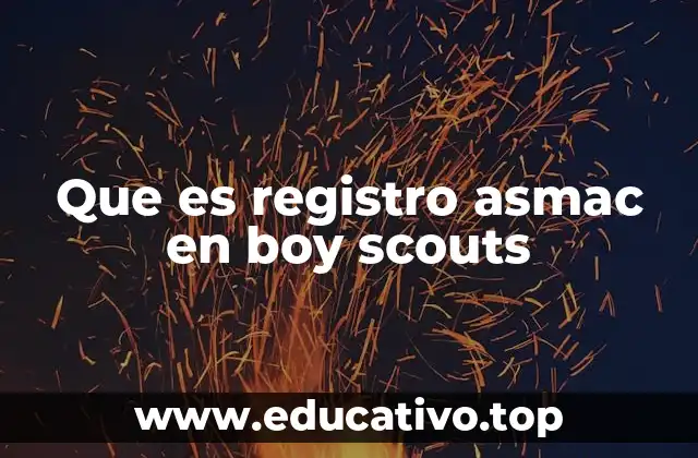 Que es registro asmac en boy scouts