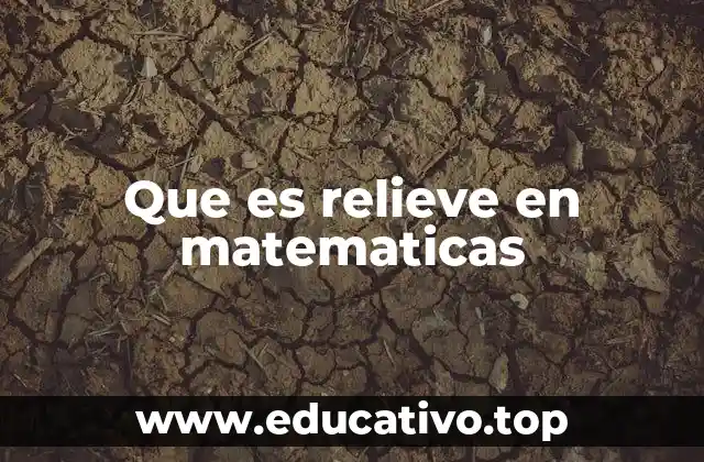 Que es relieve en matematicas