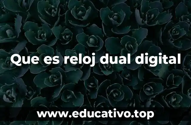 Que es reloj dual digital