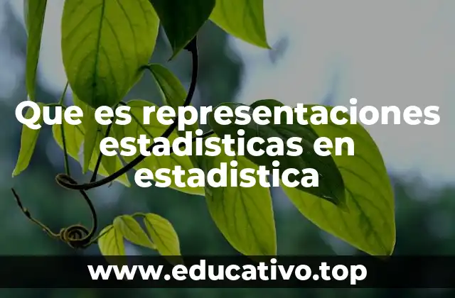 Que es representaciones estadisticas en estadistica