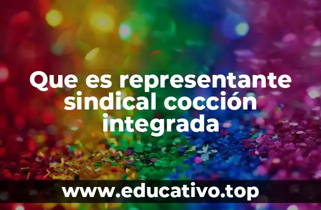 Que es representante sindical cocción integrada