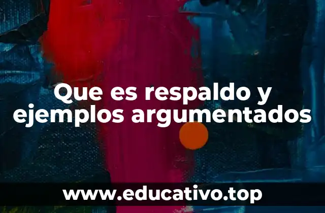 Que es respaldo y ejemplos argumentados