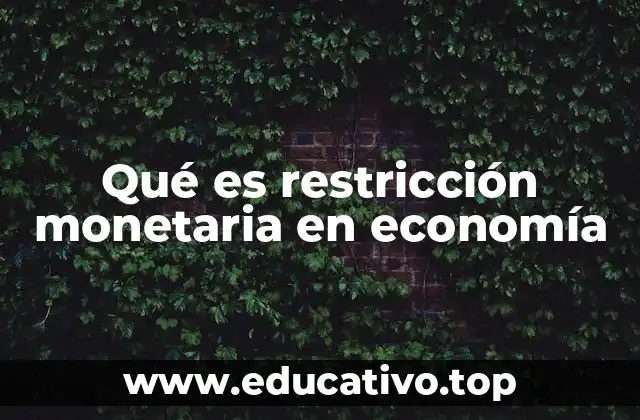 Cómo se aplica la política de control monetario