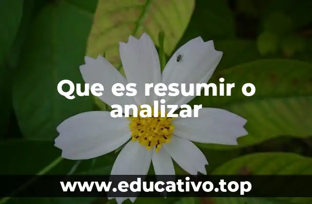 Diferencias entre sintetizar y profundizar