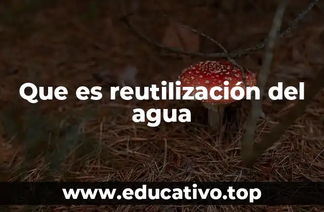 Que es reutilización del agua