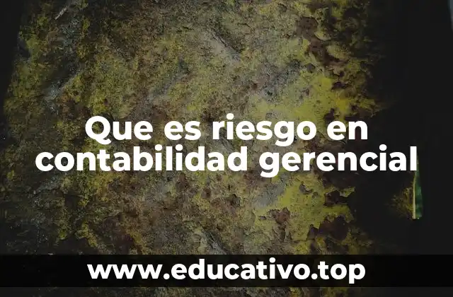 Que es riesgo en contabilidad gerencial