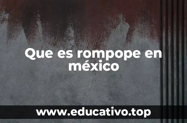 Que es rompope en méxico