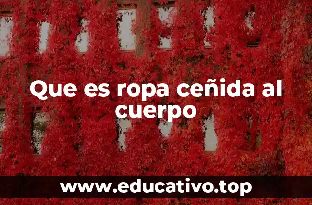 Que es ropa ceñida al cuerpo