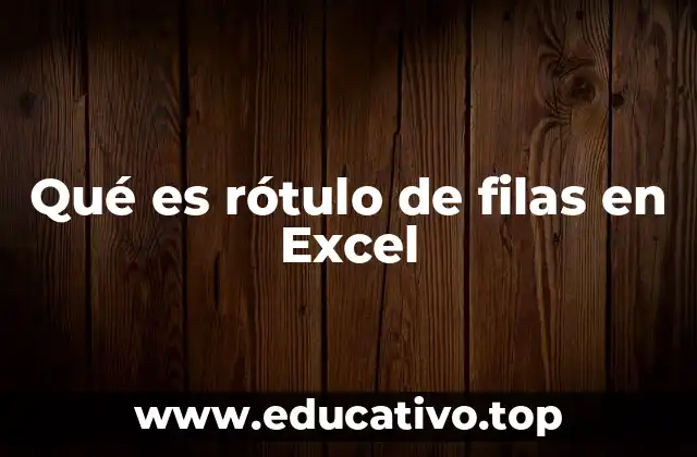 La importancia de los rótulos en hojas de cálculo