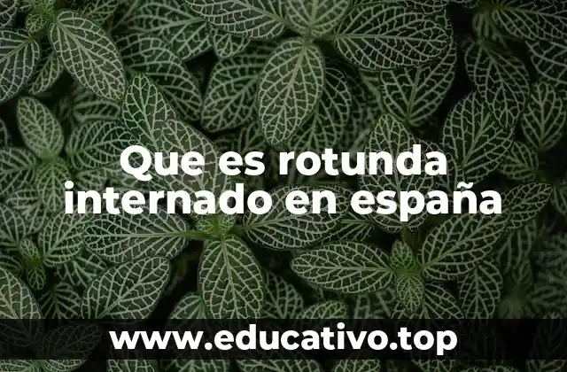 Que es rotunda internado en españa