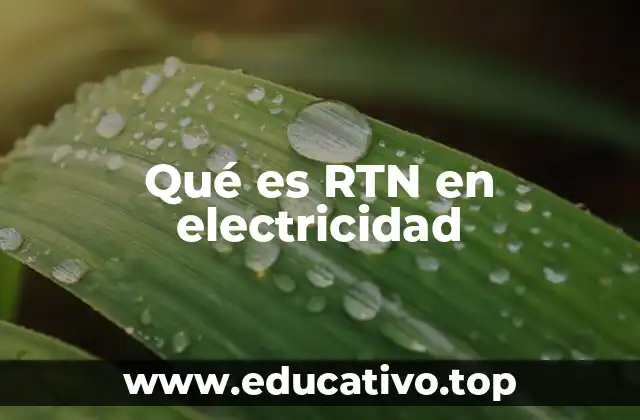 Qué es RTN en electricidad