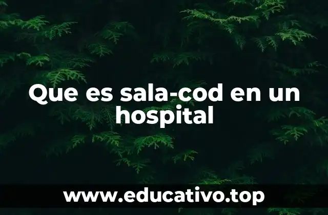 Que es sala-cod en un hospital