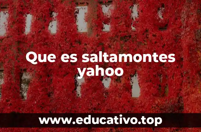 Que es saltamontes yahoo