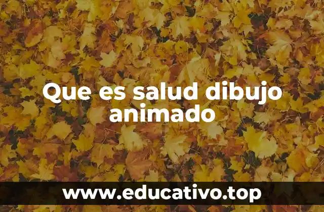 Que es salud dibujo animado