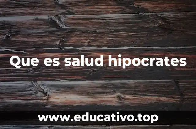 La salud como equilibrio natural