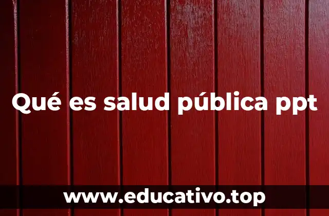 La importancia de las presentaciones en salud pública