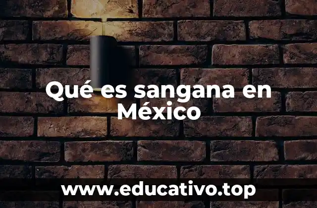 Qué es sangana en México
