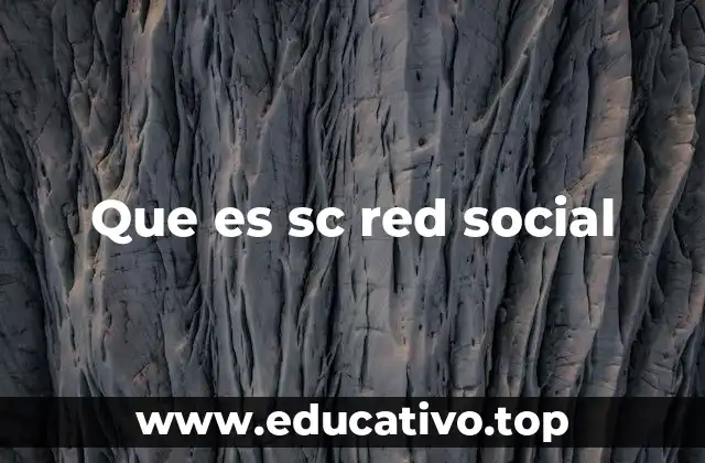 Que es sc red social