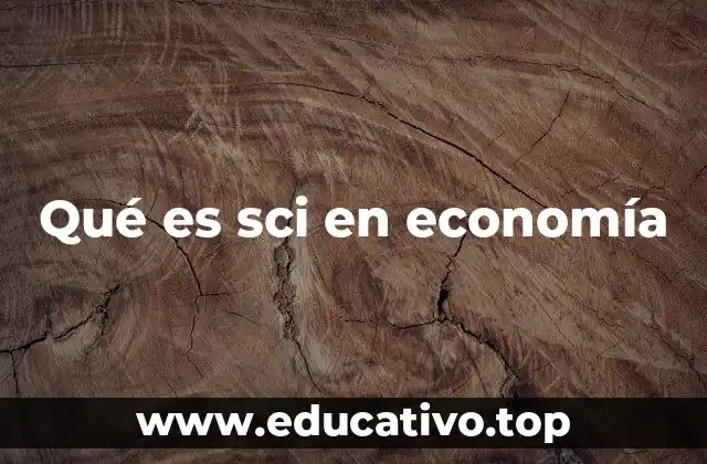 Qué es sci en economía