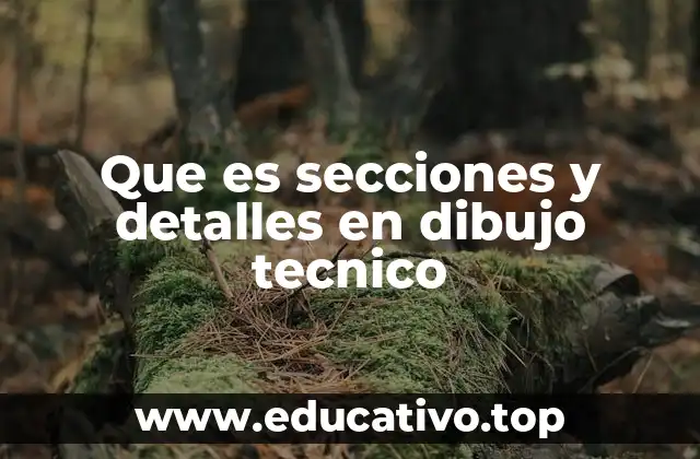 Que es secciones y detalles en dibujo tecnico