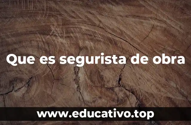 Que es segurista de obra
