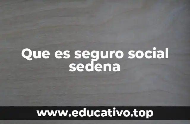 Que es seguro social sedena