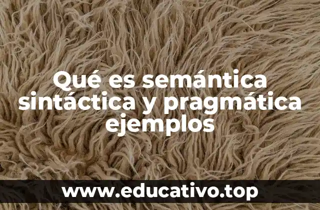 Cómo funcionan juntas semántica, sintaxis y pragmática