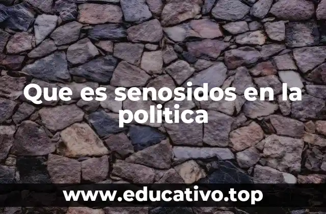 Que es senosidos en la politica