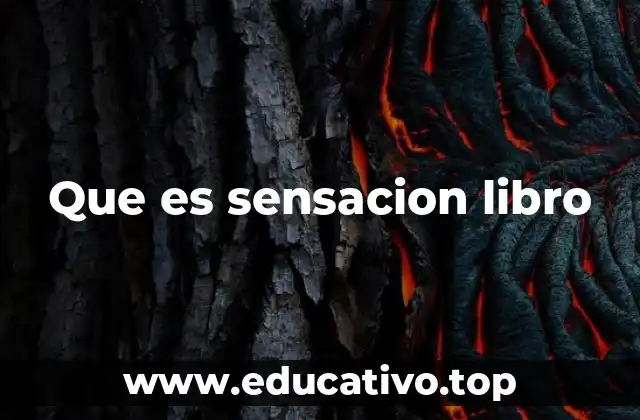 Que es sensacion libro