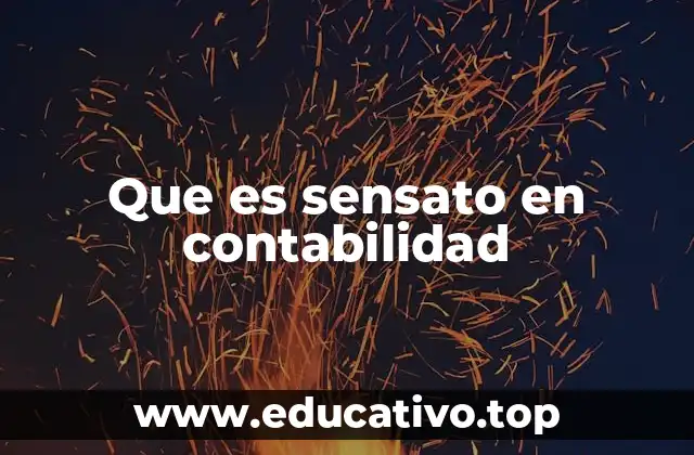 Que es sensato en contabilidad