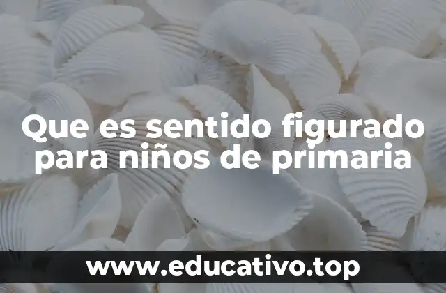 Que es sentido figurado para niños de primaria