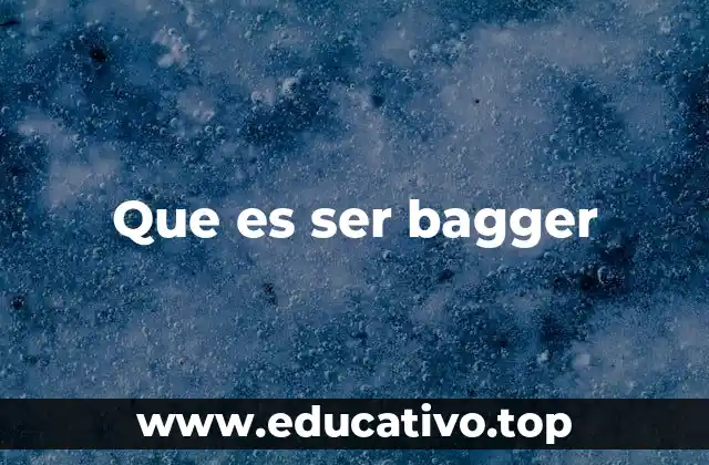 Que es ser bagger